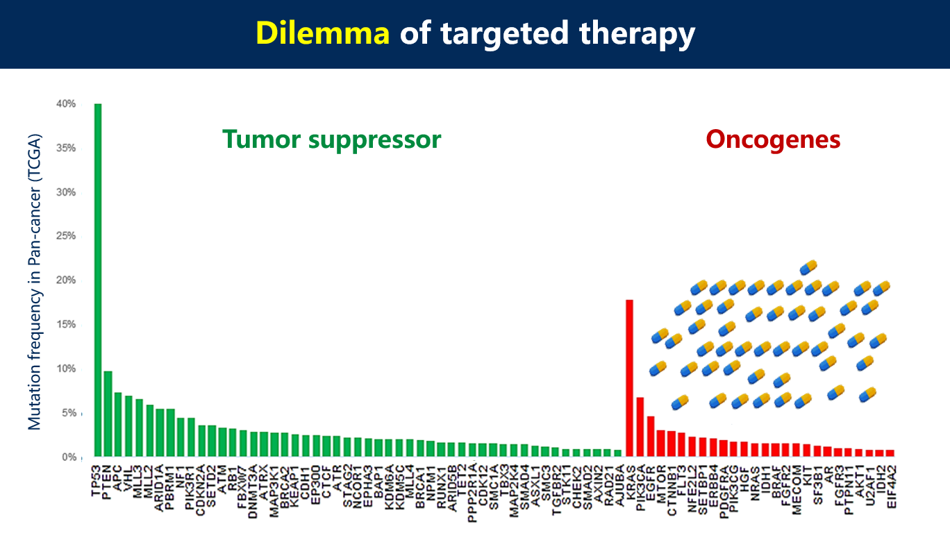 Research direction-1: Drugging the undruggable tumor suppressor
